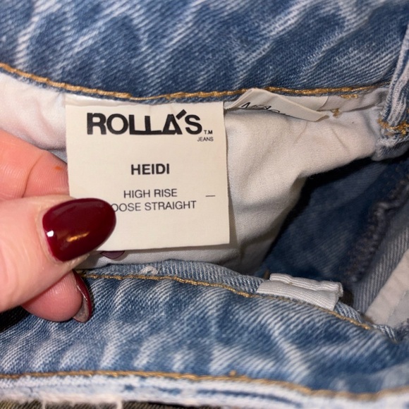Rolla’s Heidi High Rise Loose Straight Leg Jeans Women’s 24 - Picture 6 of 7